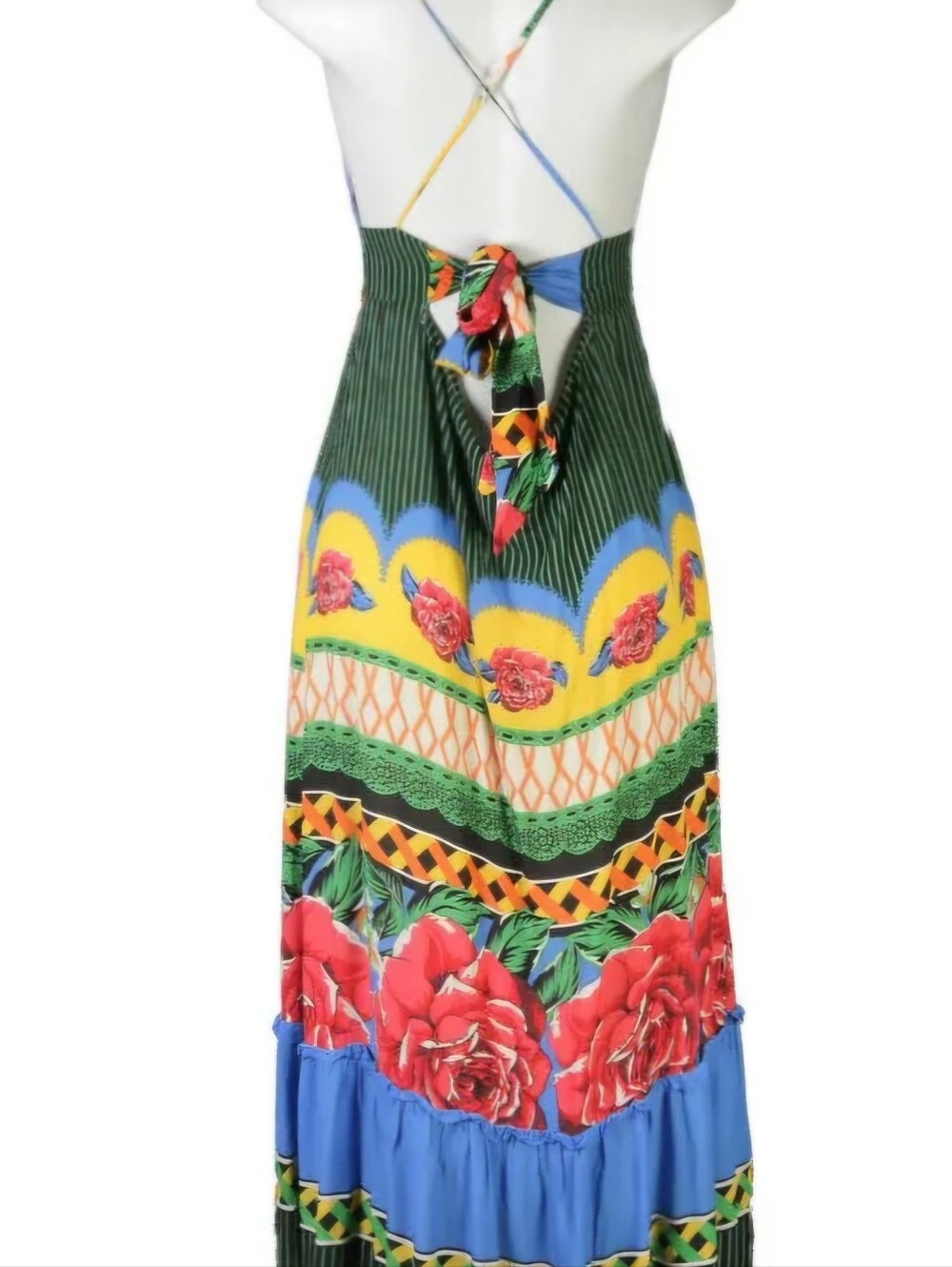 FARM Rio Vibrant Striped Floral Dress - Picture 3 of 7